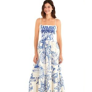 FARM Rio Brazil Tropical Tiered Sleeveless T-Shirt Hybrid Dress Size (P = Small)